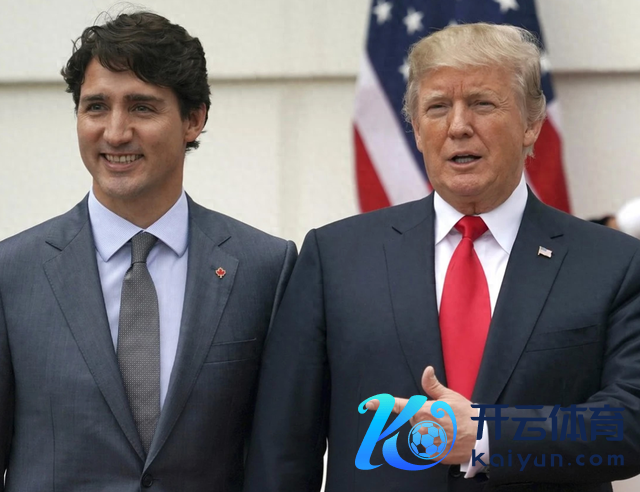 特朗普（右）和特鲁多 贵府图